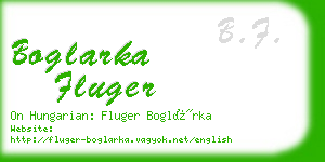 boglarka fluger business card